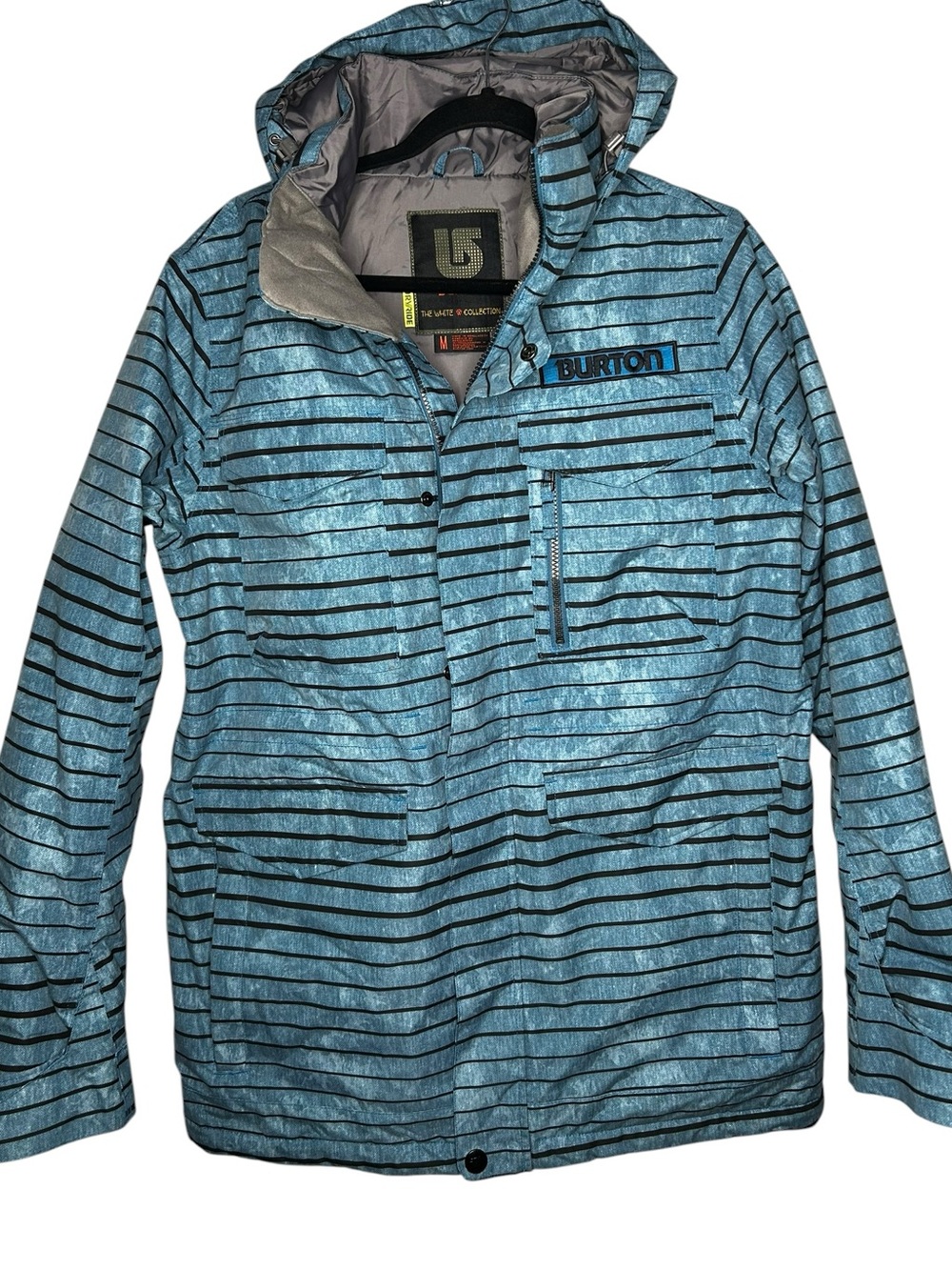 2014 Burton TWC Cannon Shaun White Snowboard Jacket Riptide Stripe M - Picture 3 of 14